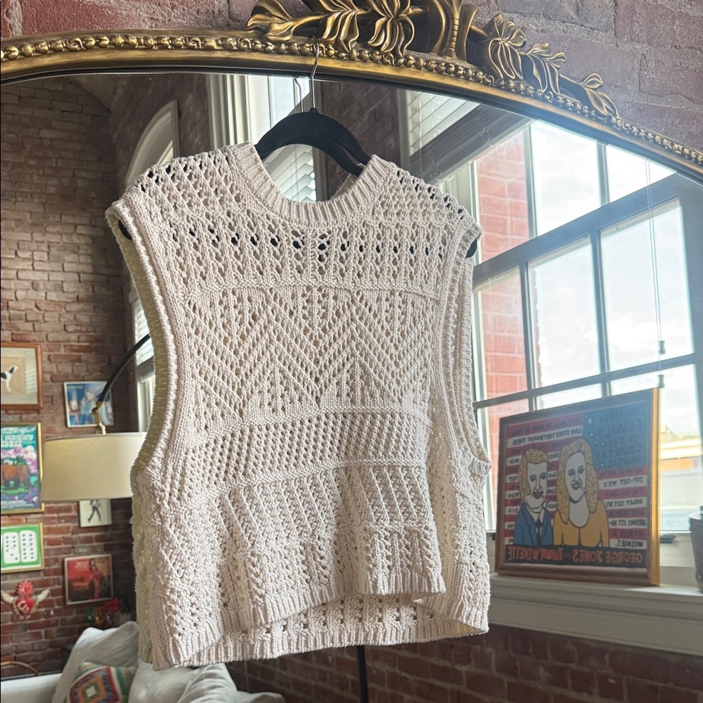 Rag & Bone Cream Sweater Vest